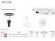 Nolina minimal stílusú LED utcai lámpa, közvilágítási lámpa (60W/9000lm, 4000K) IP66