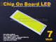 LED COB alumínium panel (12-14V/600mA) 7W - 5500K