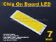 LED COB alumínium panel (12-14V/600mA) 7W - 3200K