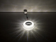 SideLight Crystal-2 üveg spot lámpatest, kör, természetes fehér LED oldalvilágítás