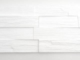 E-Wood Fa hatású hungarocell falburkoló (50 cm x 23 cm) - fehér, festhető