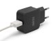 Univerzális USB töltő, hálózati adapter (5-12V/1.5A) - Fekete