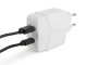 Hálózati adapter USB - USB-C, gyorstöltéssel  (5-12V/3-1.5A) QuickCharge 3.0 - Fehér