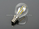 LED lámpa E14 (2W/300°) izzószálas, üveg, meleg f.  (2 db)