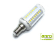 x.LED lámpa E14 (SMD3528x60/3W/270°) meleg fehér