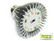 x.LED lámpa E27 (SMD3535x10/5W/140°) meleg fehér