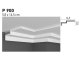 Poliuretán stukkó (P 900) kemény, holker díszléc sarokba, rejtett világításos