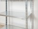 Basic könnyű fémpolc, 5 polcos (75x30x170 cm) horganyzott