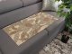 Flexpanel PVC falburkoló lap - Stone Flower Brown (barna háttéres virágos mozaik)