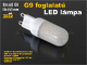 LED lámpa G9 (2.5W/270°) Small - hideg fehér LAC