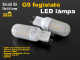 LED lámpa G9 (2.5W/270°) Small - hideg fehér LAC