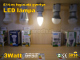 LED lámpa E14 (3W/120°) Gyertya - meleg fehér Kifutó!