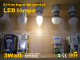 LED lámpa E14 (3W/120°) Gyertya - meleg fehér Kifutó!