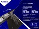 Yalte LED lineáris oldalfali lámpa (8 Watt), fekete, IP54, természetes fehér