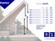 Yalte LED lineáris oldalfali lámpa (8 Watt), fekete, IP54, természetes fehér