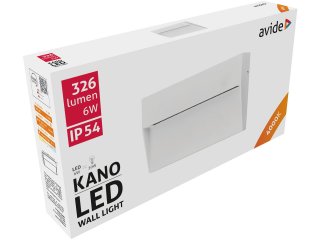 Kano kültéri LED lépcsővilágító - négyzet, fehér (6W) természetes fehér
