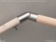 Solide kapaszkodó rendszer: flexibilis sarokelem korlátrúdhoz (4.5 cm) inox (szálcsiszolt)