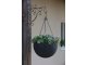 Hanging Planter - függeszthető műrattan virágkaspó - Whiskey barna (15 L)