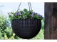 Hanging Sphere Planter - műrattan virágkaspó - antracit