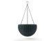 Hanging Sphere Planter - műrattan virágkaspó - antracit