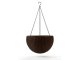 Hanging Planter - függeszthető műrattan virágkaspó - Whiskey barna (15 L)