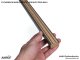 Fa hatású lamella, falburkolat - széles lamellával (275cm x 3cm x 1.5cm) - Záró elem, antracit