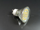 LED lámpa GU10 (SMD5050x24/3W/120°) hidegfehér