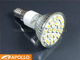 x. LED lámpa E14 (SMD5050x24/4W/120°) meleg fehér Apollo