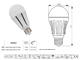 LED lámpa E27 (COB 3016x30/14W/180°) meleg fehér