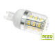 x. LED lámpa G9 (SMD3528x48/3W/270°) meleg fehér Búra!