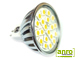 LED lámpa MR16 (SMD5050x20/4W/120°) meleg fehér