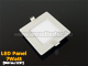 LED panel (121 mm) 7W (négyzet) meleg fehér, süllyeszthető