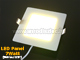 LED panel (121 mm) 7W (négyzet) meleg fehér, süllyeszthető