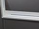 LED panel kiemelő, falonkívüli beépítőkeret (120x30x4.2cm) lapraszerelt, pattintós