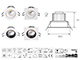 COB LED Spot lámpatest (kör, fehér, bill.) 8.5W meleg fényű