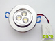 PowerLED Alu foglalatban (3x1W) - meleg fehér