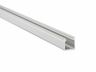 Type-Y Ezüst - Bútor - pultvilágító profil LED szalaghoz (Átlátszó, 30° lencsés PMMA búrával)