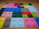 Téglalap alakú filcpanel - filcből készült puha falburkoló, 60x30cm, citromsárga
