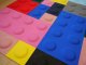 Téglalap alakú filcpanel - filcből készült puha falburkoló, 60x30cm, citromsárga