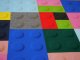 Téglalap alakú filcpanel - filcből készült puha falburkoló, 60x30cm, citromsárga