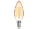 E14 LED izzó vintage filament (4W/320°) Gyertya - extra meleg fehér