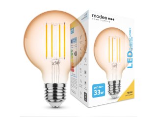E27 LED izzó Vintage filament (4W/320°) G80 - extra meleg fehér