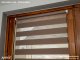 Mini zebra roló - sávroló oldalfeszítéssel (Z728 mokka) ablakra: 46x150 cm