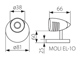 - Moli spot lámpacsalád, 1-es spot, kifutó, bemutatótermi darab
