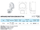 Oldalfalra szerelhető infra mozgásérzékelő (DS107)