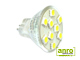 LED lámpa GU4 (SMD5050x9/1.8W/120°) meleg MR11