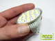 x.LED lámpa MR16 (SMD5050x18/4W/120°) meleg fehér