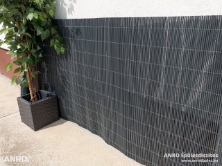 Fency Wick szintetikus nádszövet, 90%-os belátáskorlátozó (2x3 m) antracit