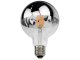 E27 LED izzó Bulb filament (7W/180°) G95 - meleg fehér - króm