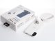 PowerBank Dock LED lámpával, vezeték nélkül töltés (2xUSB) fehér - 8000 mAh